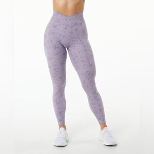 Alphalete Surface Power Legging - Pebble Print Misty Lilac